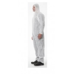 Combinaison de protection Jetable Polypropylène Blanc