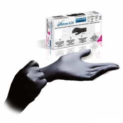 Gants nitrile NOIR non poudrés, boîte de 100 NATUREX