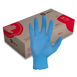 Gants nitrile non poudrés, boîte de 100